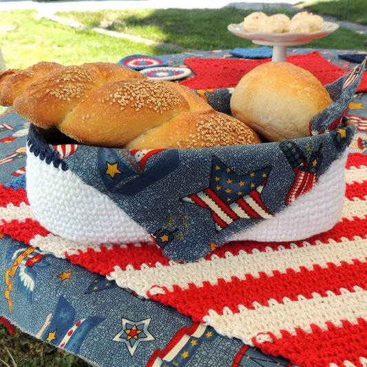 Stacking Bread Baskets Crochet Pattern by Jessie At Home