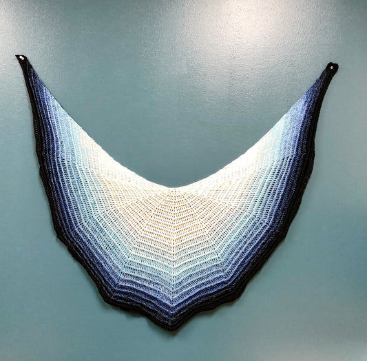 Blue Lace Agate Crochet Stole Crochet Pattern by Victoria Pietz