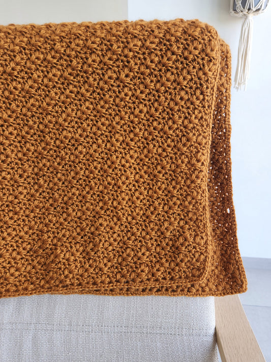 Waves of Grain C2C Blanket Crochet Pattern by Agat Rottman