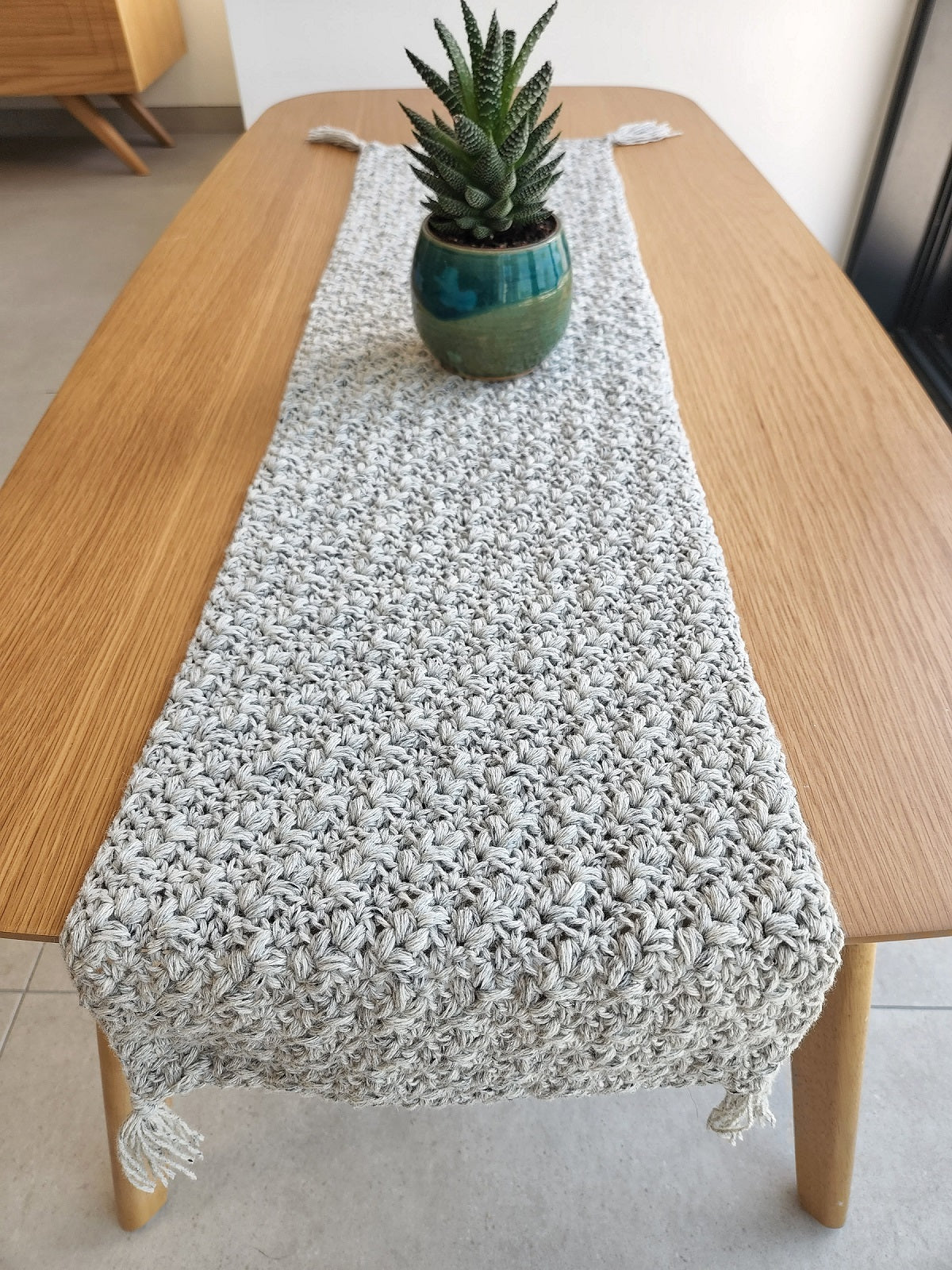 Waves of Grain C2C Table Runner Crochet Pattern by Agat Rottman