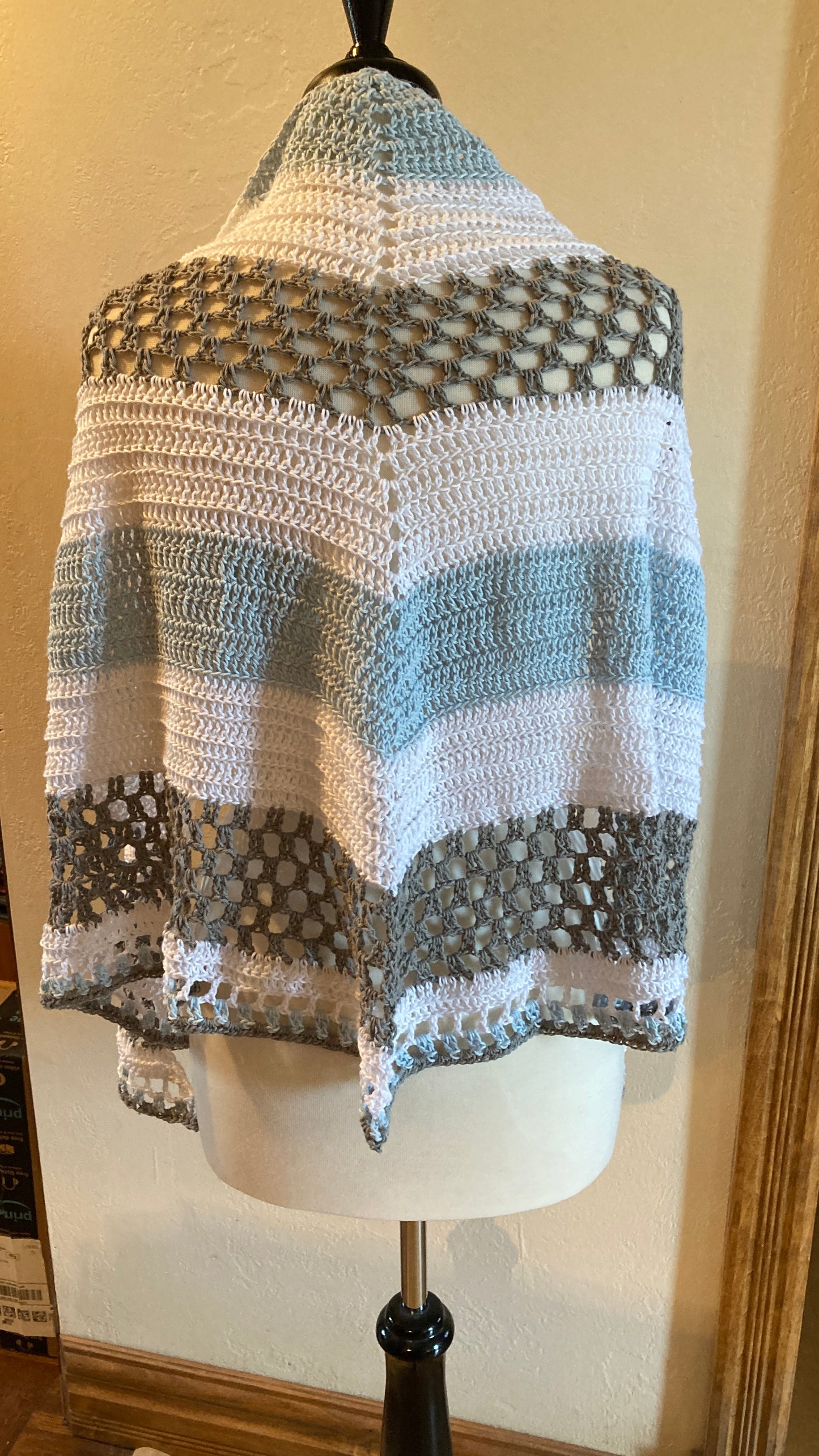 Beautiful Day Triangular Shawl Crochet Pattern by Victoria Pietz