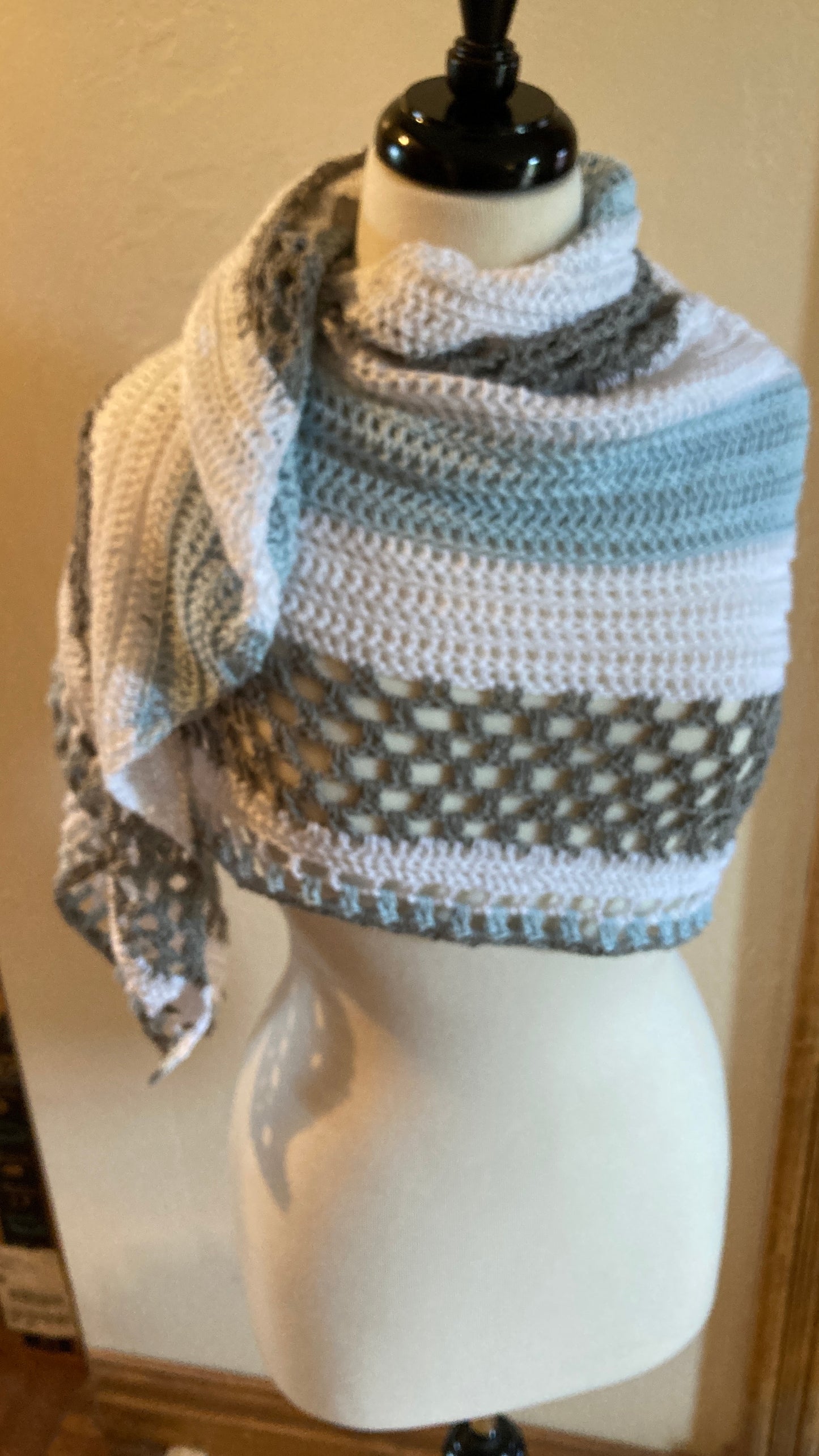 Beautiful Day Triangular Shawl Crochet Pattern by Victoria Pietz