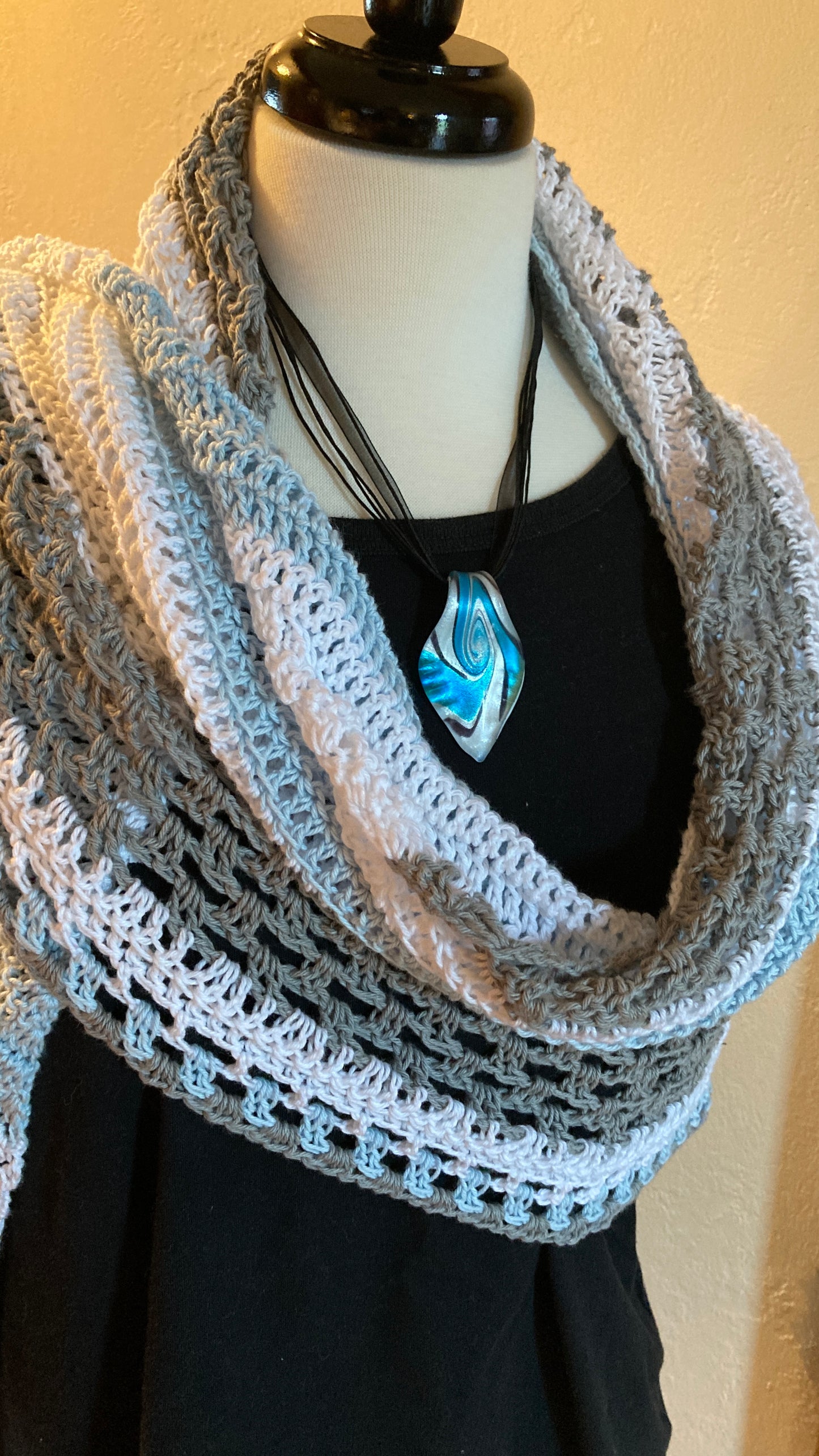 Beautiful Day Triangular Shawl Crochet Pattern by Victoria Pietz