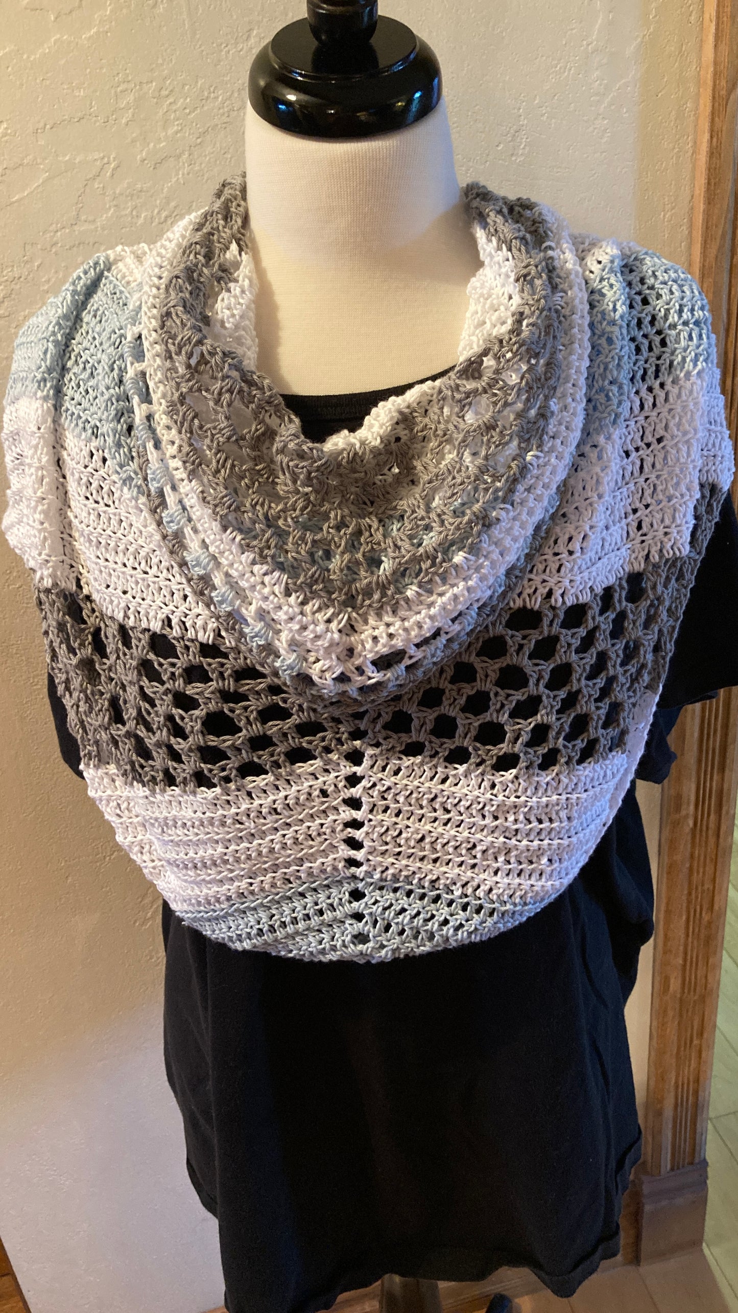 Beautiful Day Triangular Shawl Crochet Pattern by Victoria Pietz