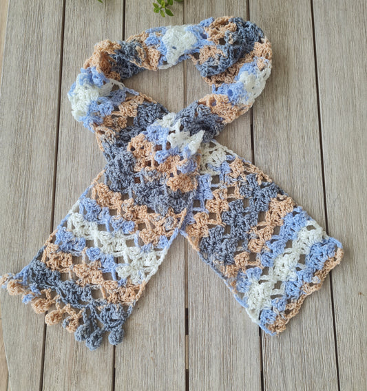 Nordic Trails Scarf Crochet Pattern by Sandra Regev