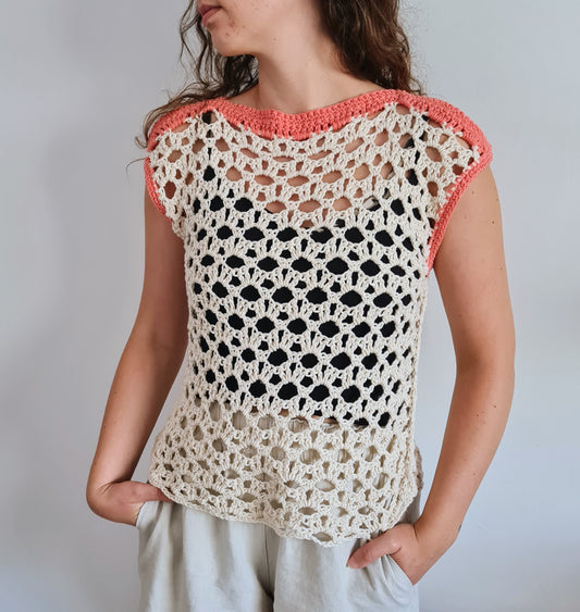Summer Fun Top Crochet Pattern by Sandra Stitches
