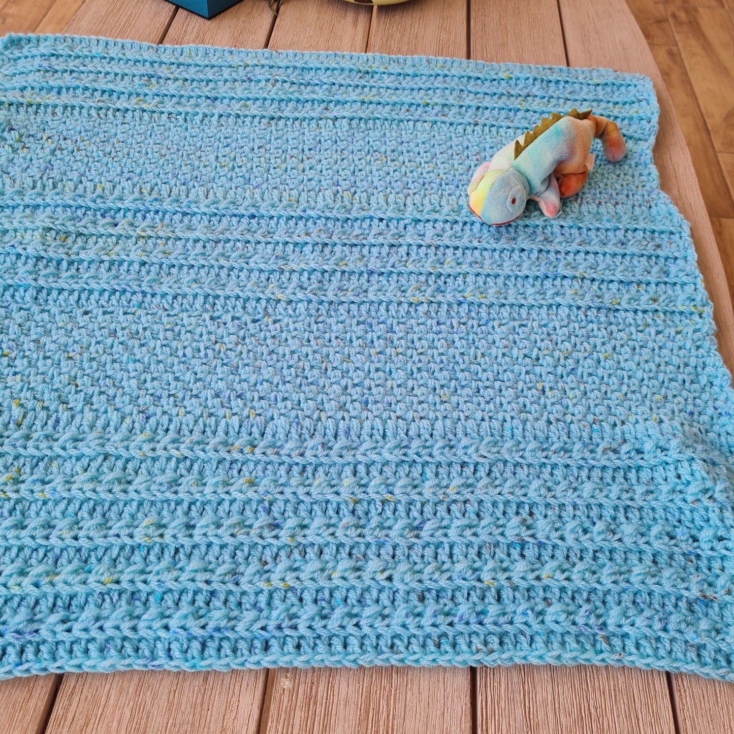 Happy Cuddles Baby Blanket Crochet Pattern by Sandra Stitches