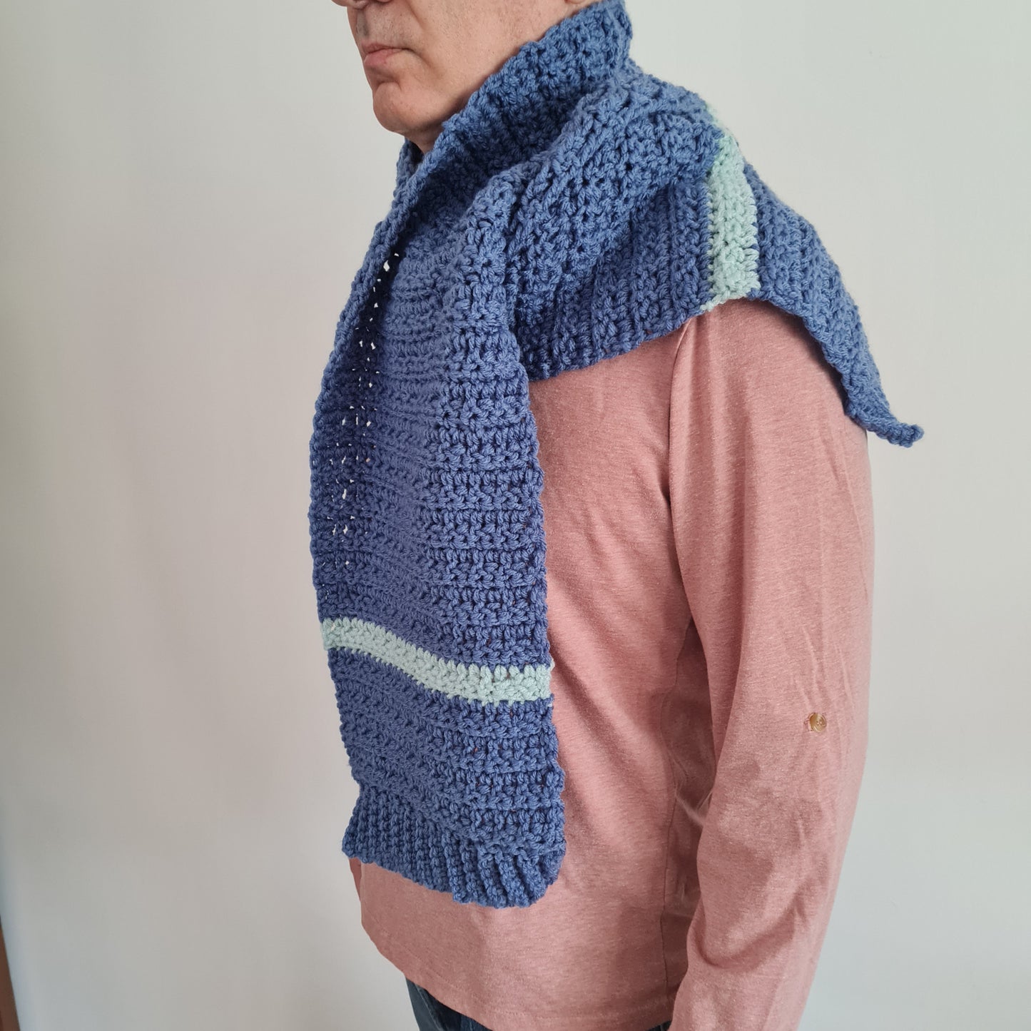 Glacier Scarf Crochet Pattern by Sandra Regev