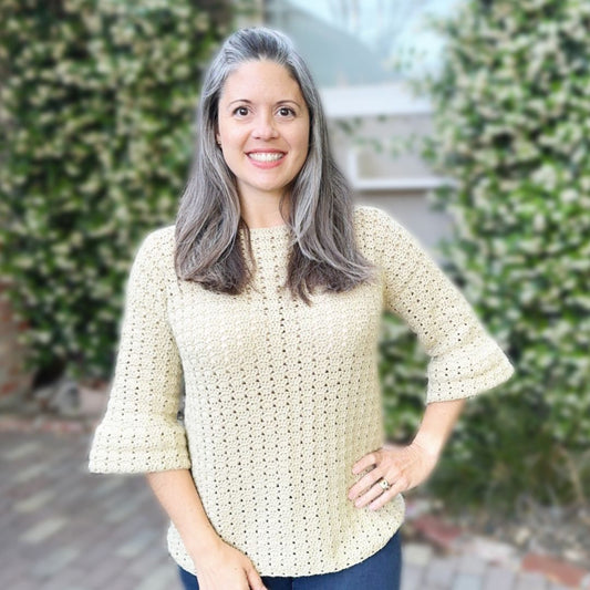Belinda Top Crochet Pattern by Crystal Marin