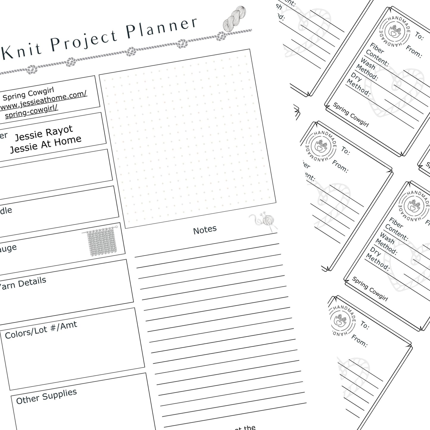 Spring Cowgirl Knit Pattern by Jessie At Home