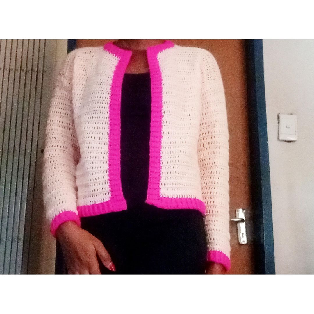 Crochet Simple Cardigan Crochet Pattern by Helena Mathias
