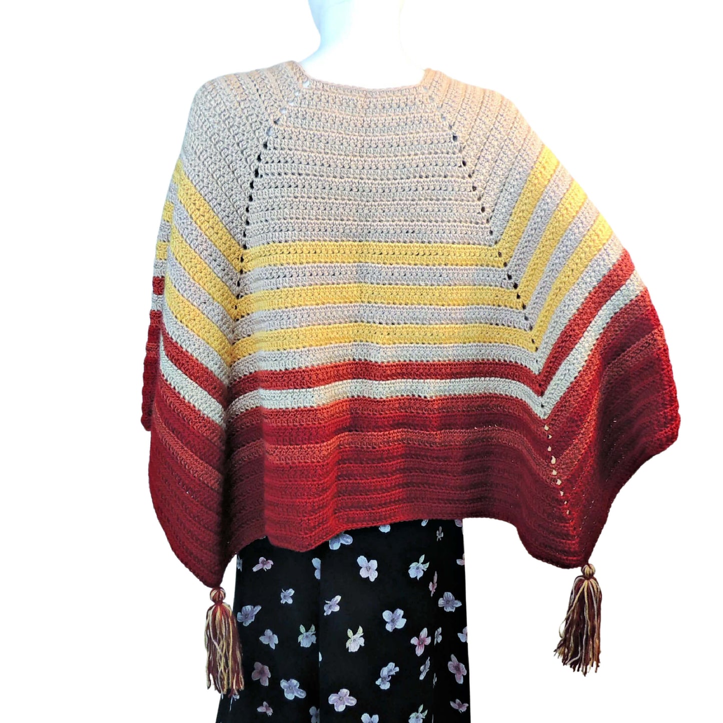 Harvest Poncho Crochet Pattern by Jessie At Home