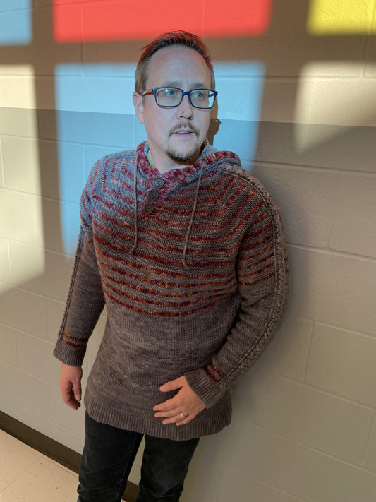 Autumn Storm Hoodie Crochet Pattern by Kelly Baum-Sehon