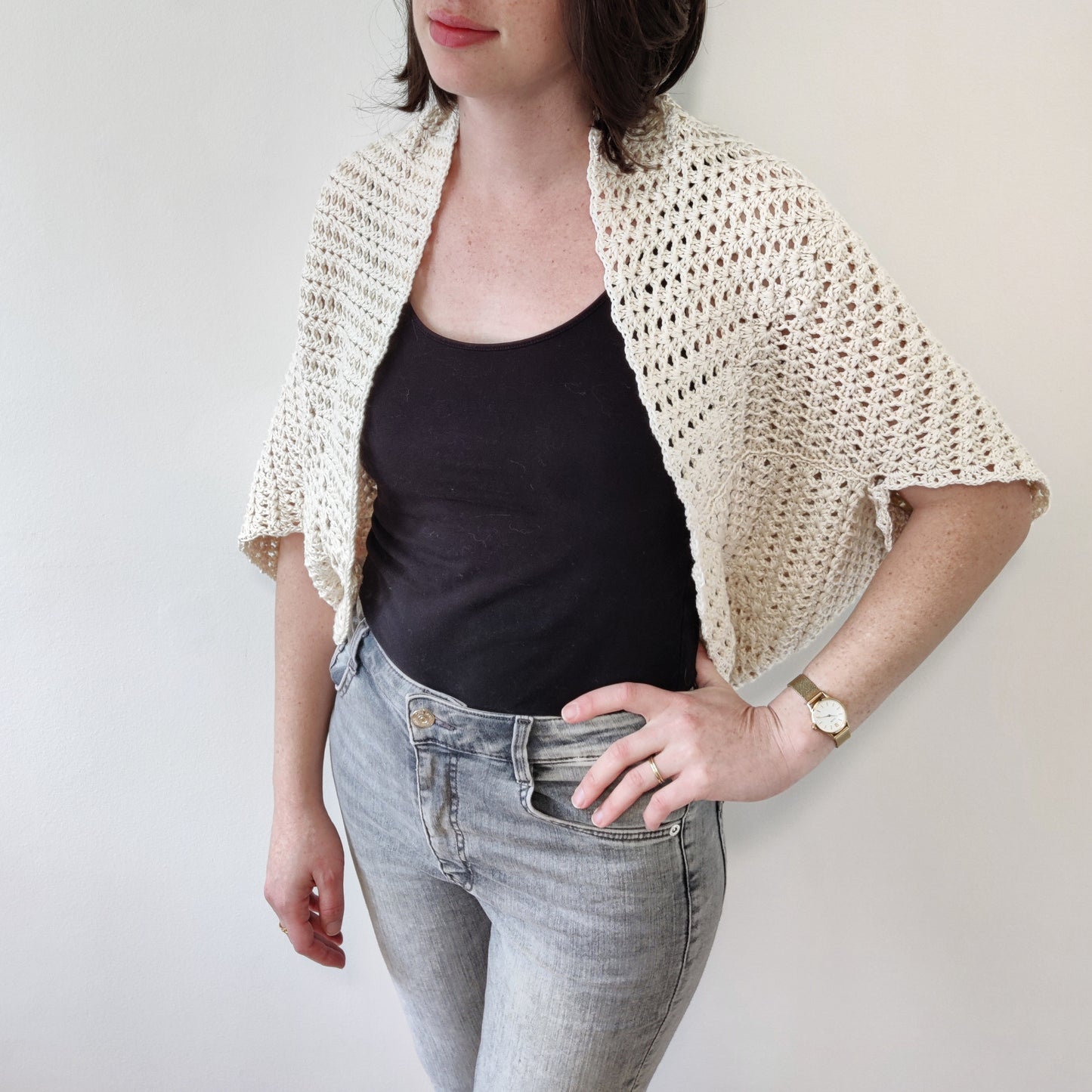 Iris Cocoon Shrug Crochet Pattern by Agat Rottman