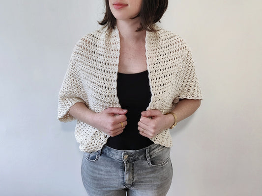Iris Cocoon Shrug Crochet Pattern by Agat Rottman
