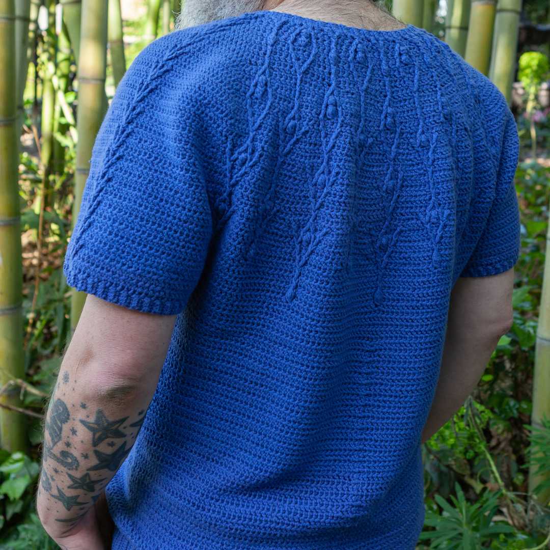 Lavender Chamomile Tee Crochet Pattern by Kelly Baum-Sehon