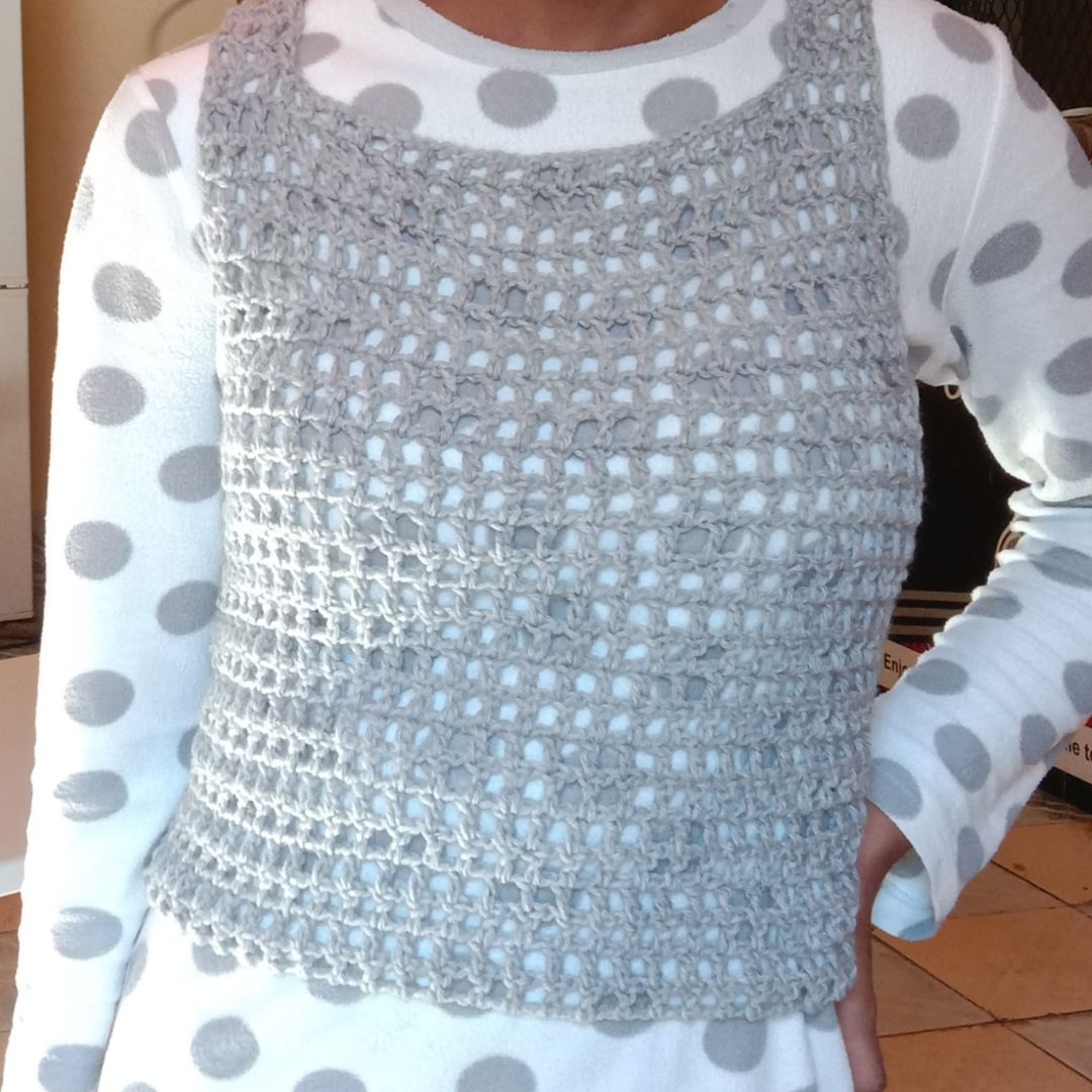 Crochet Mesh Tank Top Crochet Pattern by Helena Mathias