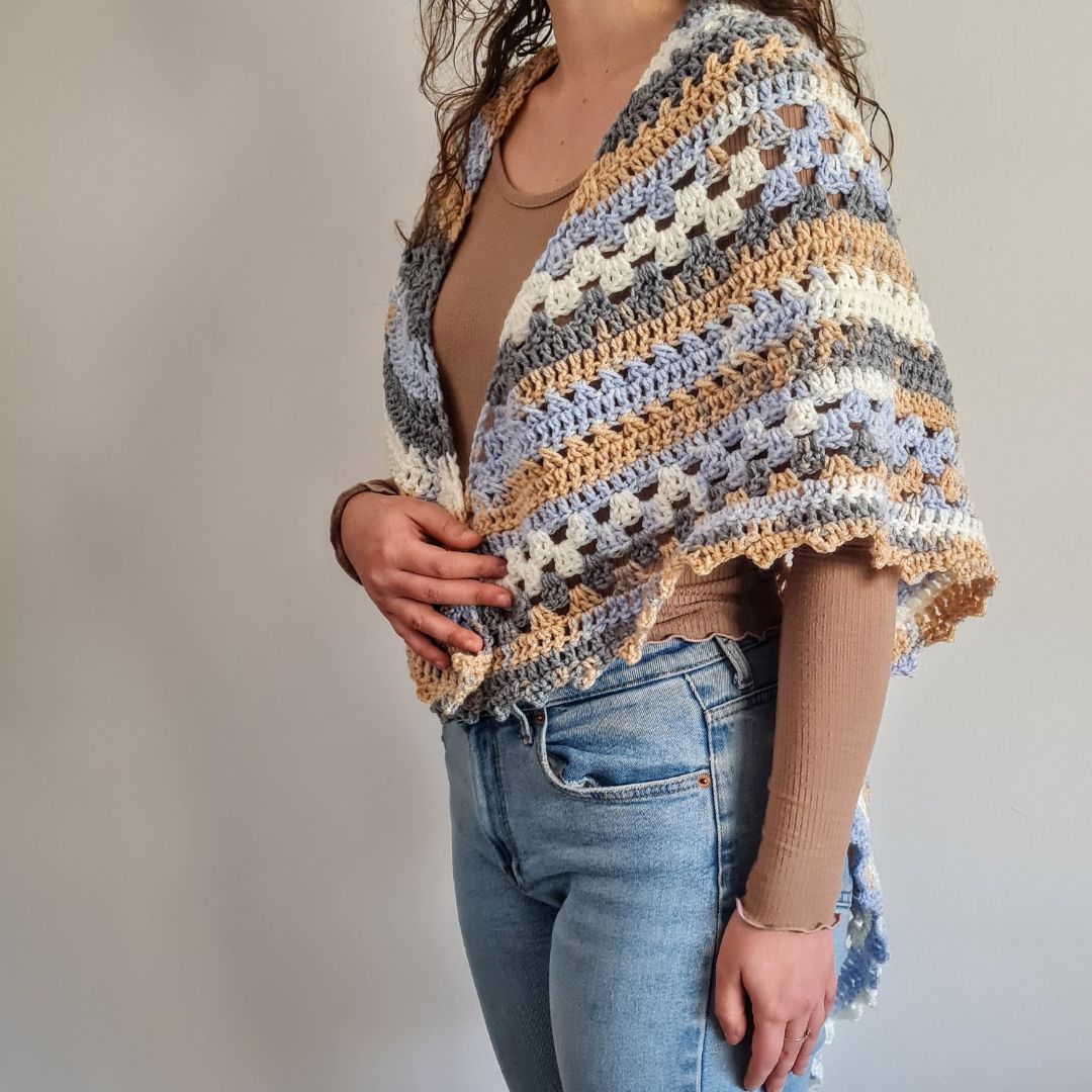 Nordic Trails Shawl Crochet Pattern PDF by Sandra Regev