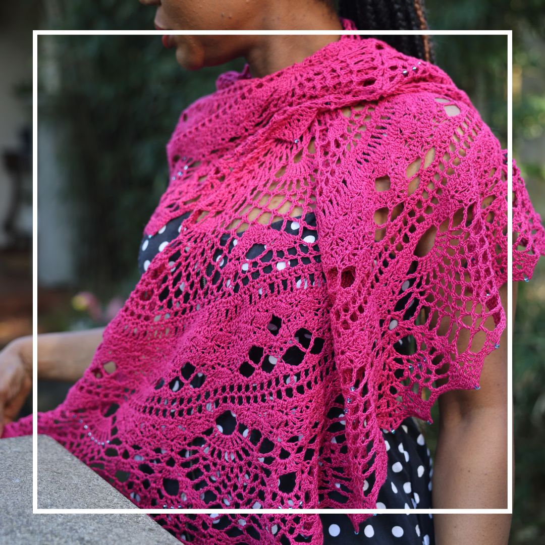Pearlescence Shawl Crochet Pattern by Edith Martin Smith