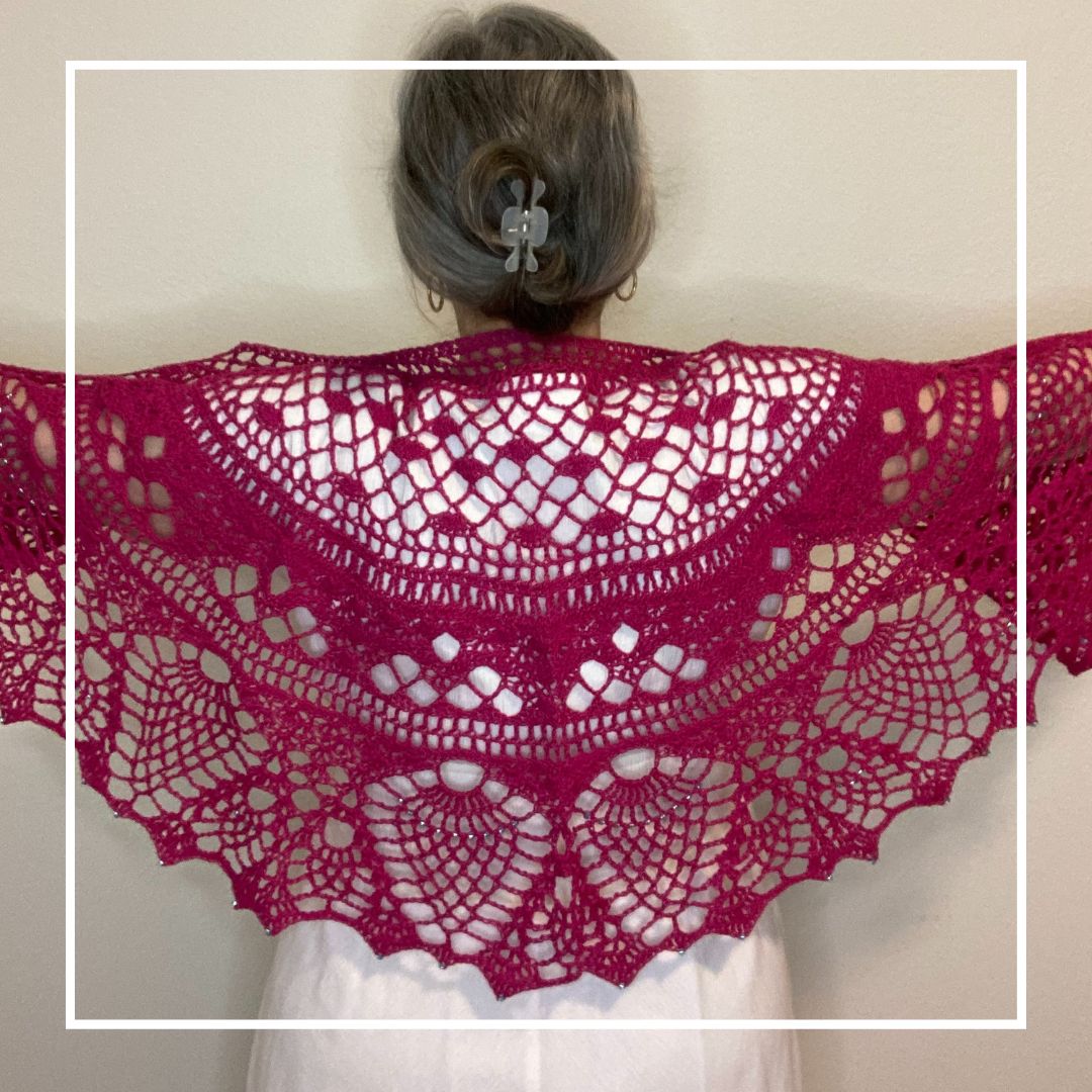 Pearlescence Shawl Crochet Pattern by Edith Martin Smith
