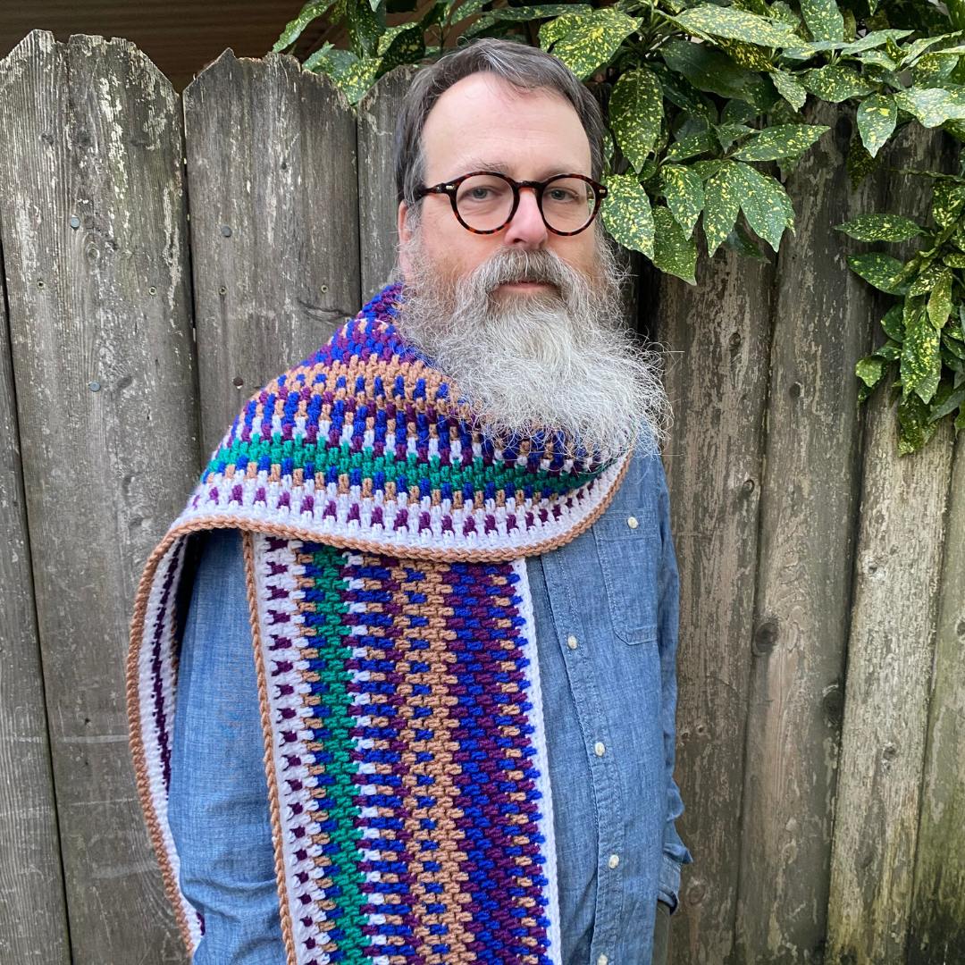 Pebbly Hues Temperature Scarf Crochet Pattern by Rashami Sarode