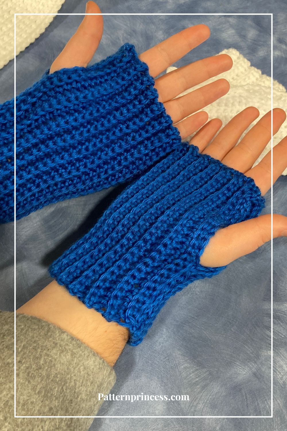 Quick and Easy Beginner Fingerless Gloves Crochet Pattern by Victoria Pietz