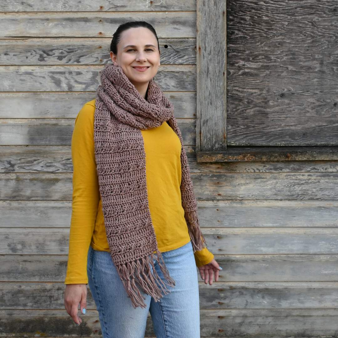 Salve Scarf Crochet Pattern by Crystal Marin