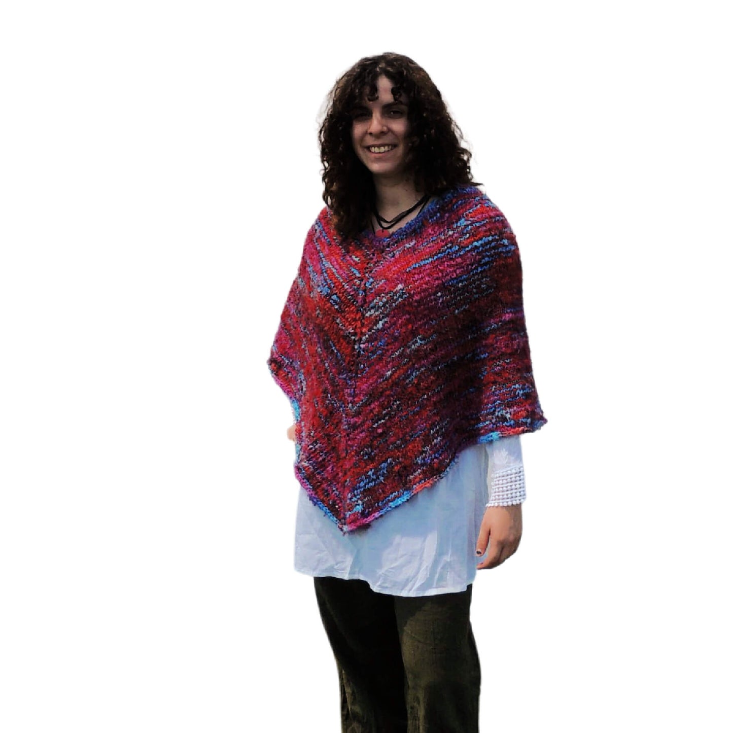 Scarlet Poncho Knit Pattern by Jessie At Home