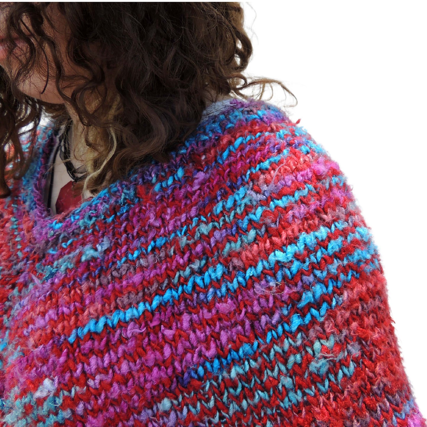 Scarlet Poncho Knit Pattern by Jessie At Home