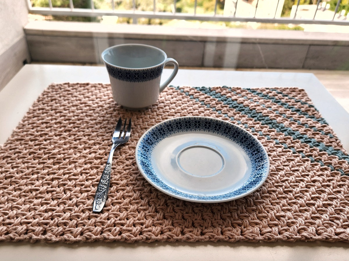 Seashore Bliss Placemat Crochet Pattern by Agat Rottman