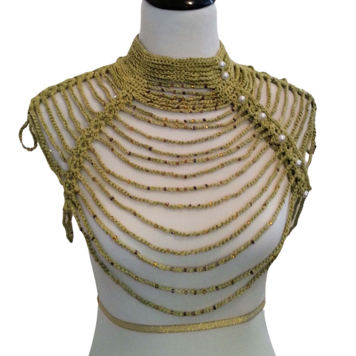 Waterfall Necklace Crochet Pattern by Jessie At Home