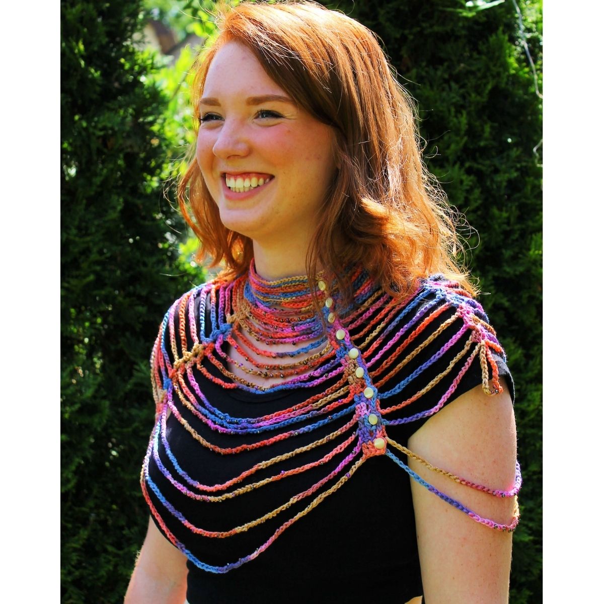 Waterfall Necklace Crochet Pattern by Jessie At Home