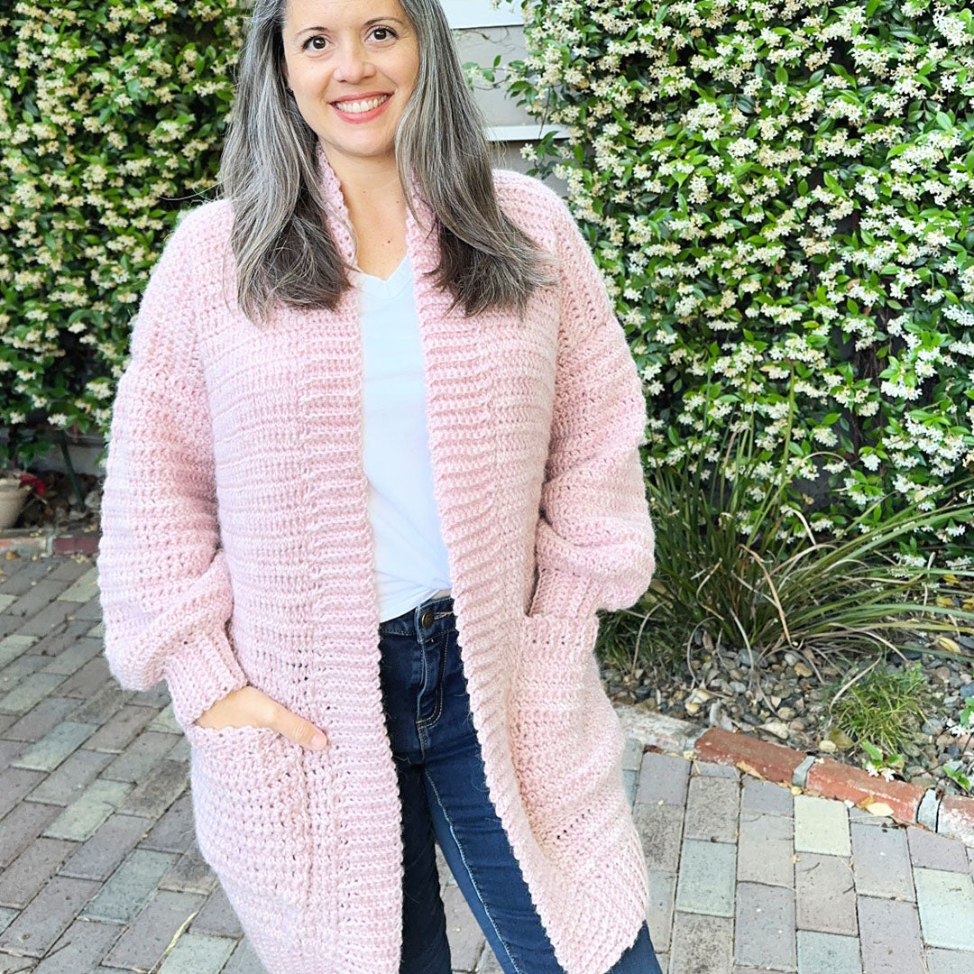 Gia Cardigan Crochet Pattern by Crystal Marin