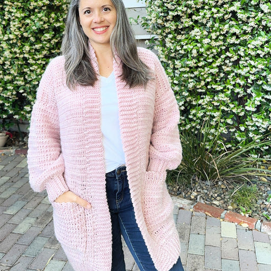 Gia Cardigan Crochet Pattern by Crystal Marin