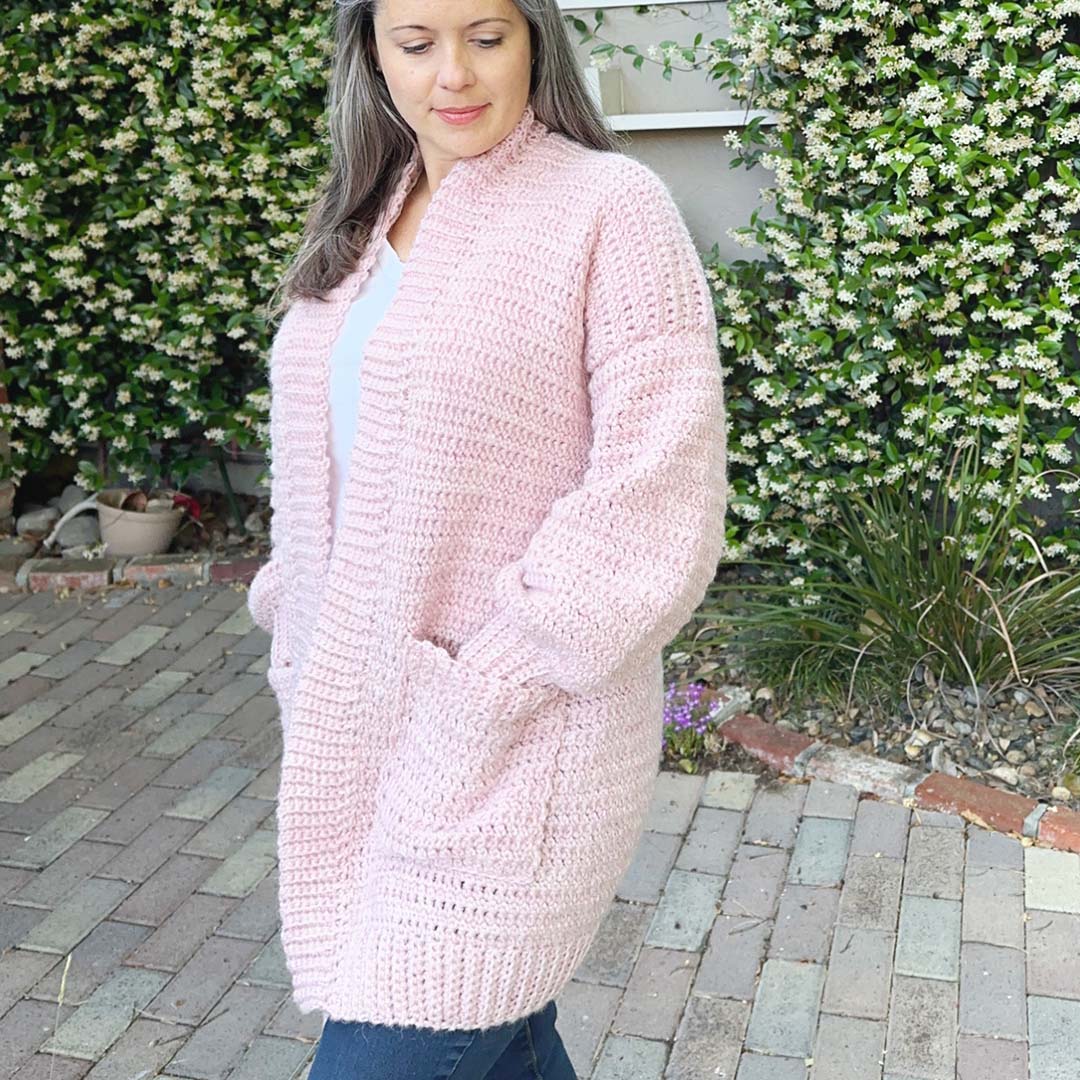 Gia Cardigan Crochet Pattern by Crystal Marin