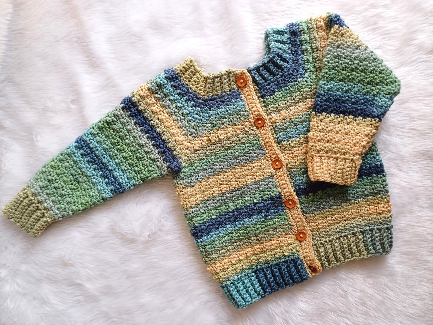Oliver Cardi Pullover Child Crochet Pattern by Rashami Sarode