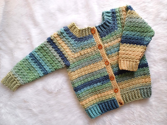 Oliver Cardi Pullover Child Crochet Pattern by Rashami Sarode