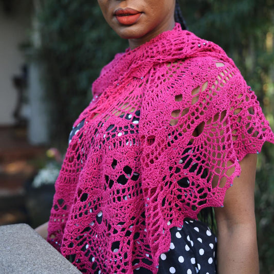 Pearlescence Shawl Crochet Pattern by Edith Martin Smith