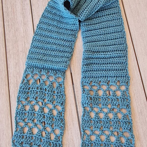 Serenity Scarf Crochet Pattern by Sandra Regev