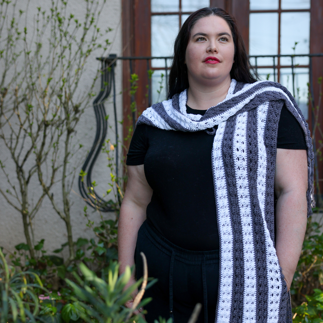 Star Crossed Double Wrap Crochet Pattern by Ila Quinn Trakel