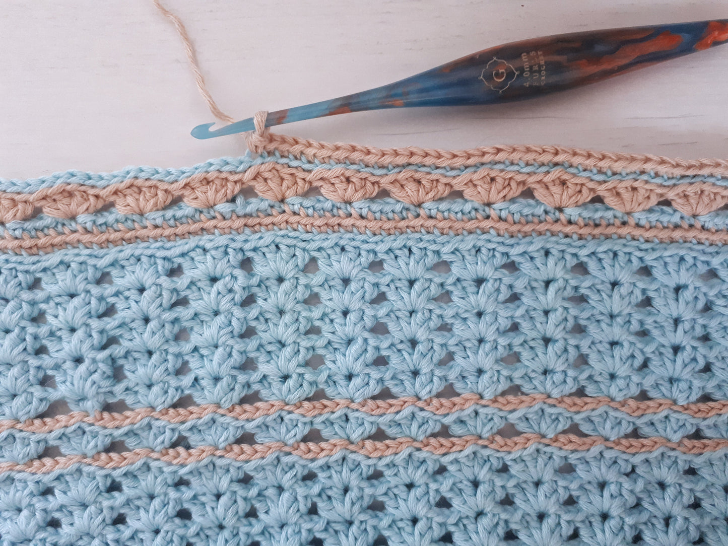 Ella's Lullaby Blanket Crochet Pattern by Agat Rottman