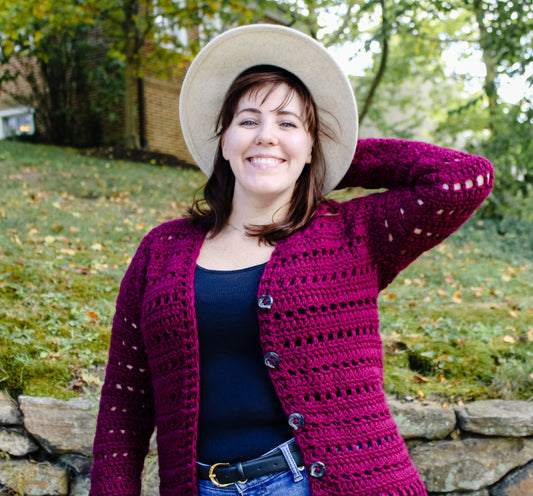 Autumn Sunrise Cardigan Crochet Pattern by Jessica Herr