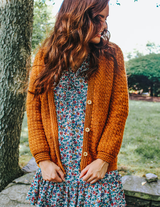 Ava Cardigan Crochet Pattern by Jessica Herr