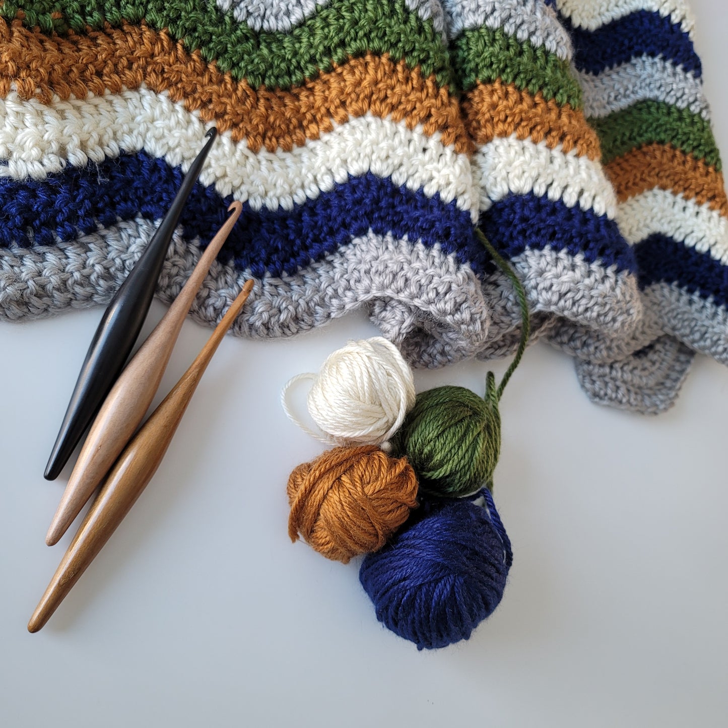 Boreal Throw Crochet Pattern by Julie Desjardins
