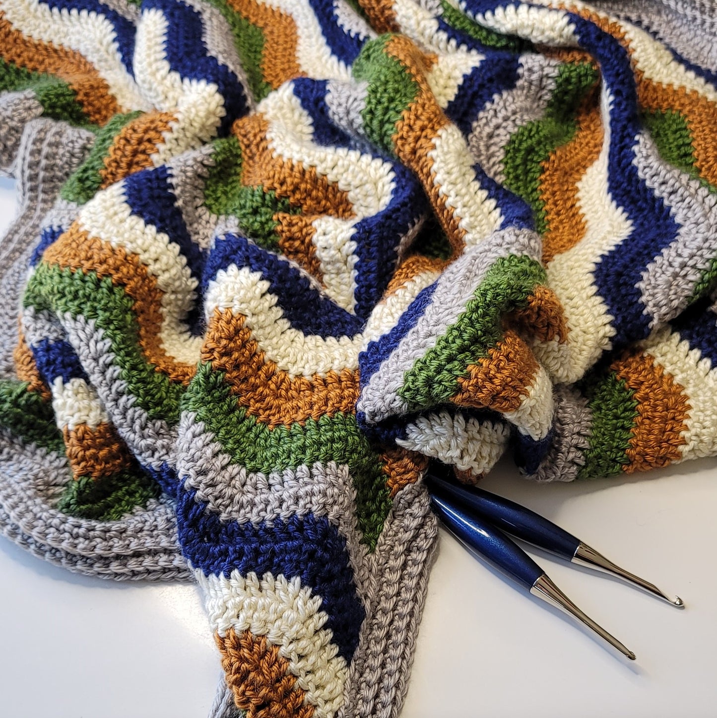 Boreal Throw Crochet Pattern by Julie Desjardins