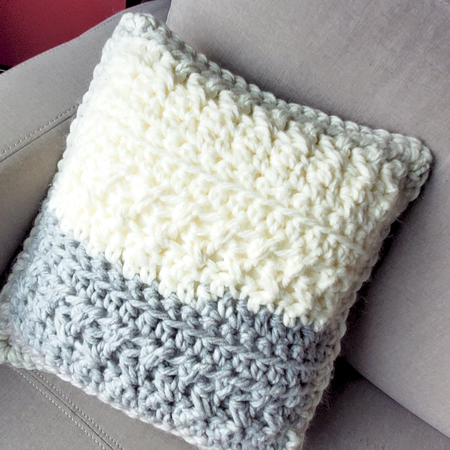 Earl Grey Accent Pillow Crochet Pattern by Siobhan Kelley