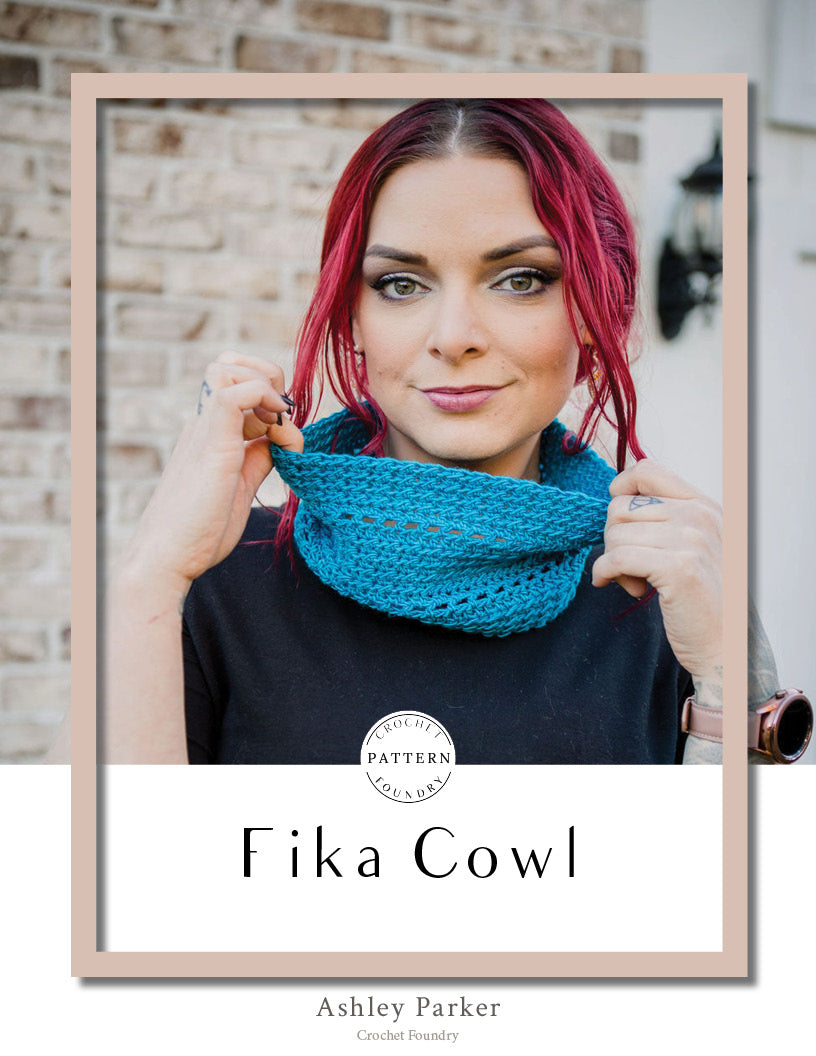 Fika Cowl Crochet Pattern by Ashley Parker