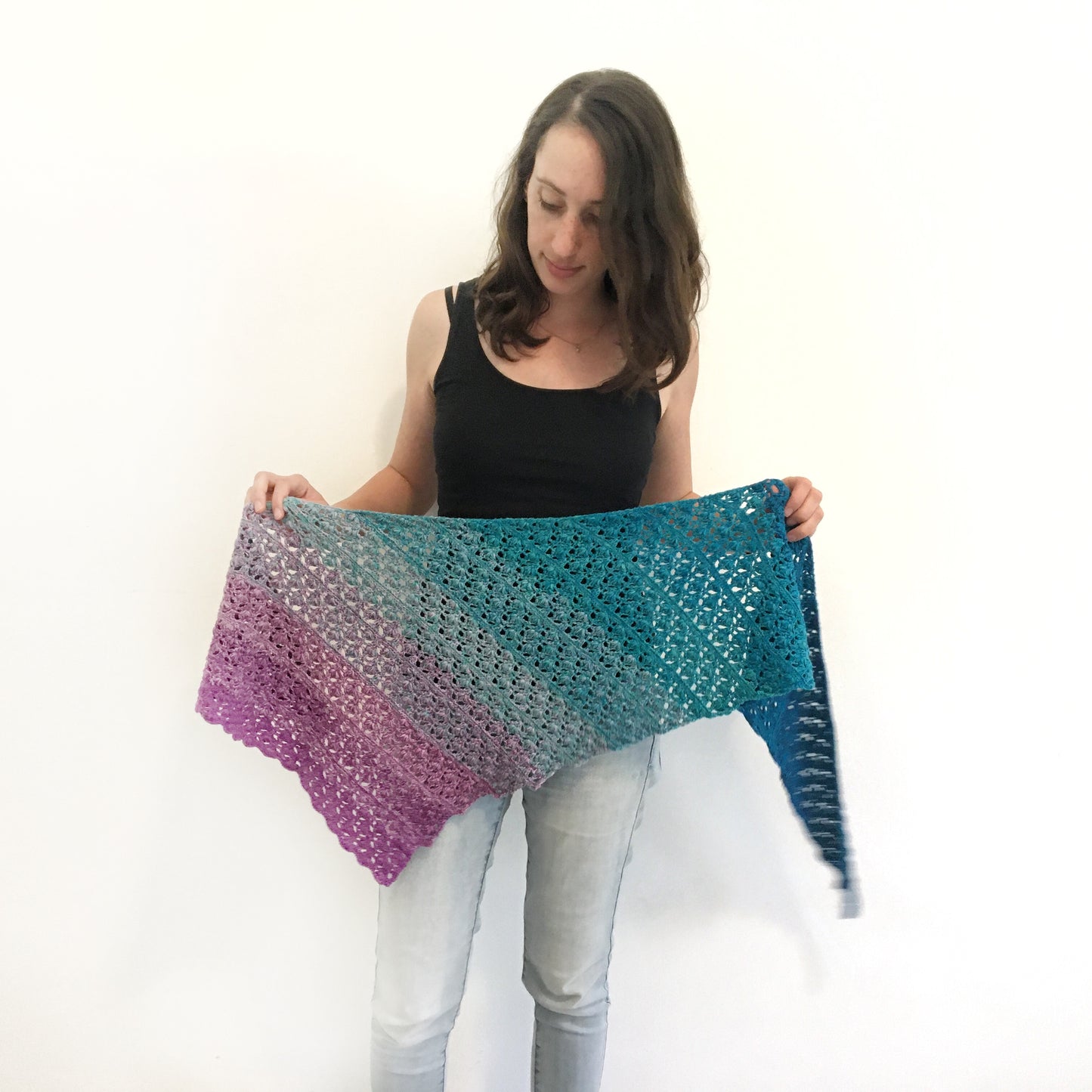 Flowers for Simone Shawl Crochet Pattern by Agat Rottman