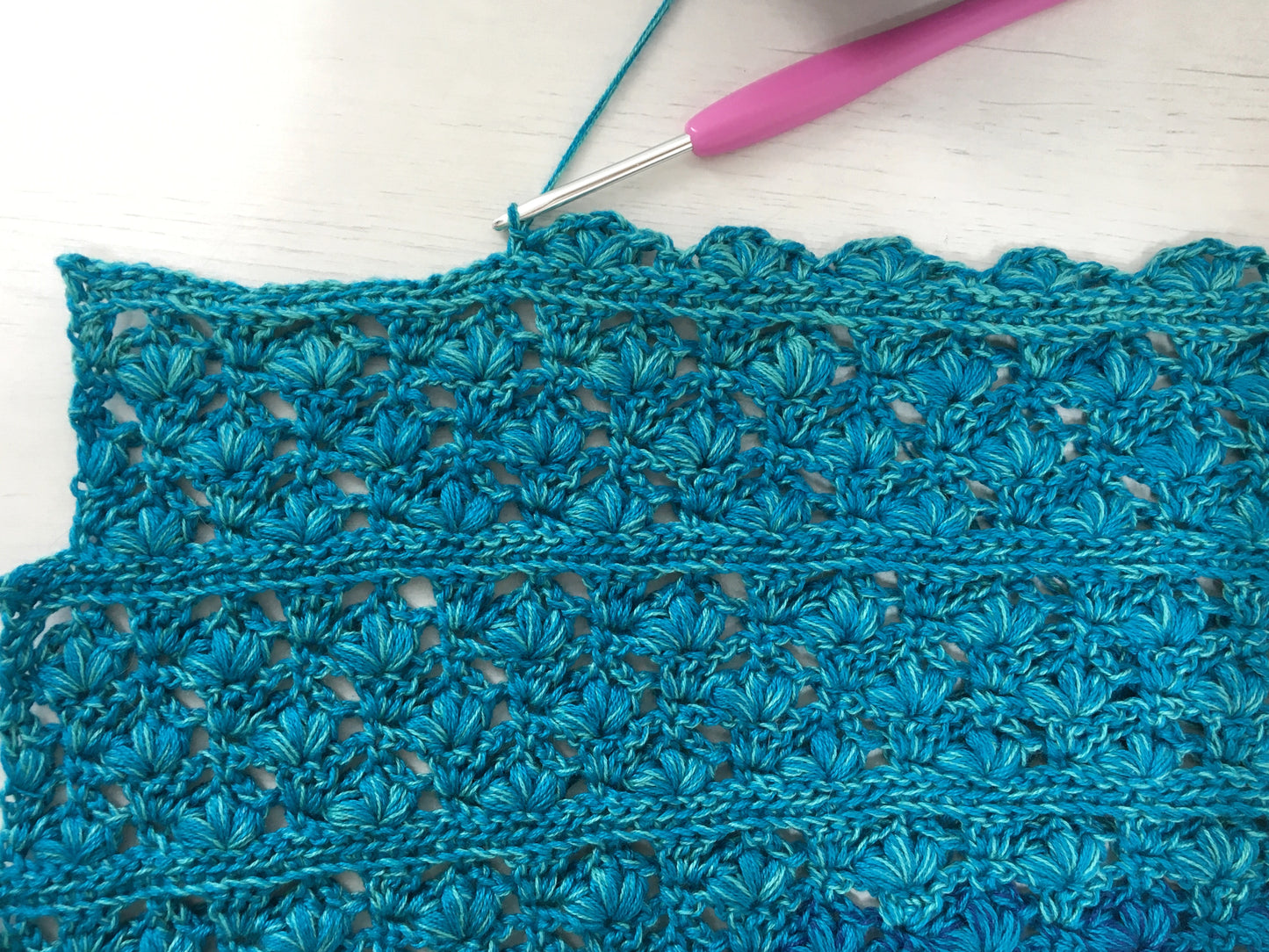 Flowers for Simone Shawl Crochet Pattern by Agat Rottman