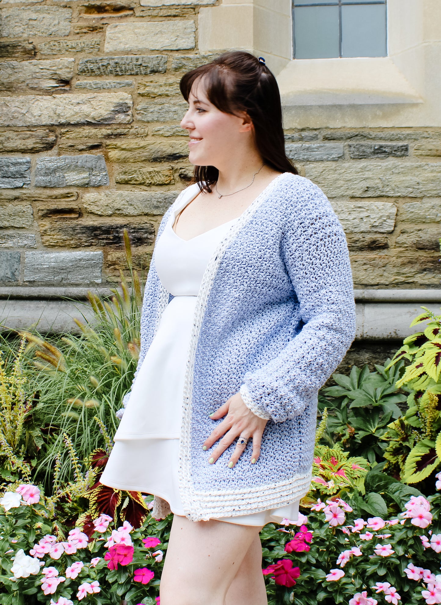 Wisteria Whimsy Cardigan Crochet PDF Pattern by Jessica Brandt Herr